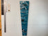 70cm Long Narrow Turquoise Black & Grey Abstract Resin Wall Clock