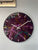 33cm Purple and Pink Abstract Modern Resin Wall Clock