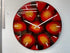 51cm Large Gold Black and Red Abstract Resin Wall Clock