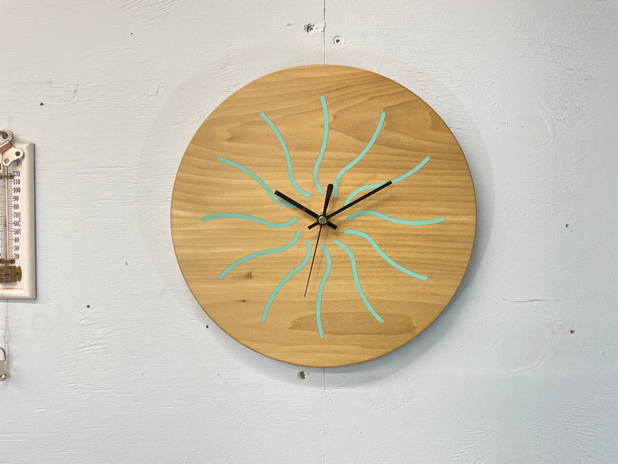 Wood Wall Clock, Wooden Wall Clock, Bespoke Clock.