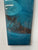 70cm Long Narrow Turquoise Black and Copper Abstract Resin Wall Clock