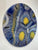 50cm Large Navy Blue and Gold Abstract Modern Resin Wall Clock