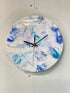 Blue And Purple Resin Wall Clock