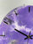 Purple Grey Black and White Abstract Modern Resin Wall Clock