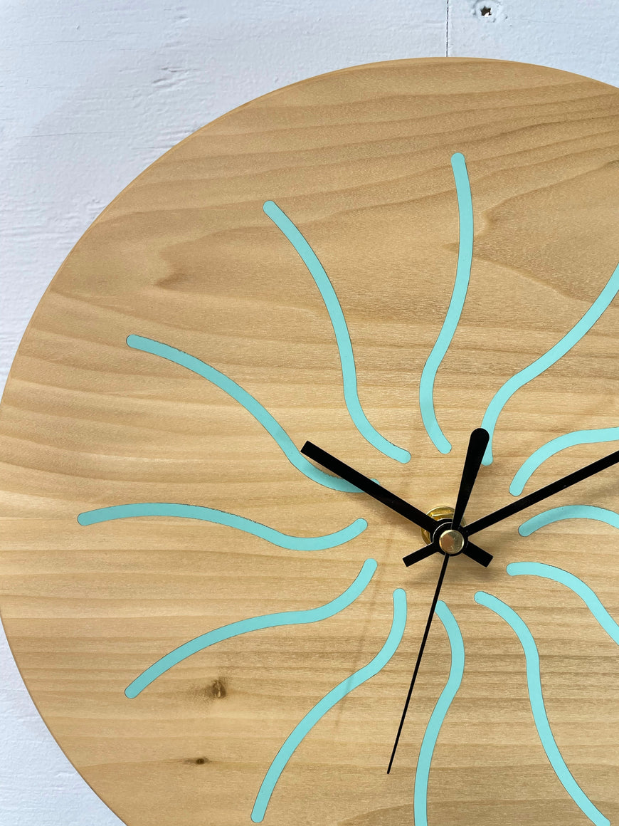 Wood Wall Clock, Wooden Wall Clock, Bespoke Clock.