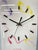 Colourful Slim Abstract Wall Clock