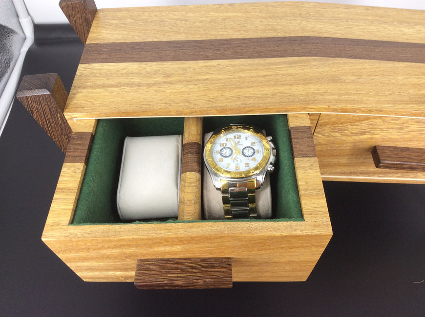 Watch box with custom made tray