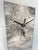Grey Black and White Abstract Resin Wall Clock