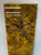 70cm Long Narrow Brown Burnt Orange and Ivory Abstract Resin Wall Clock