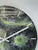 33cm Green Black and White Abstract Modern Resin Wall Clock