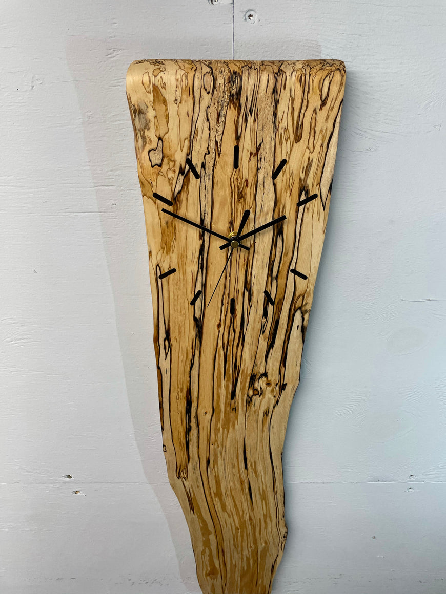 Spalted Birch Wooden Wall Clock