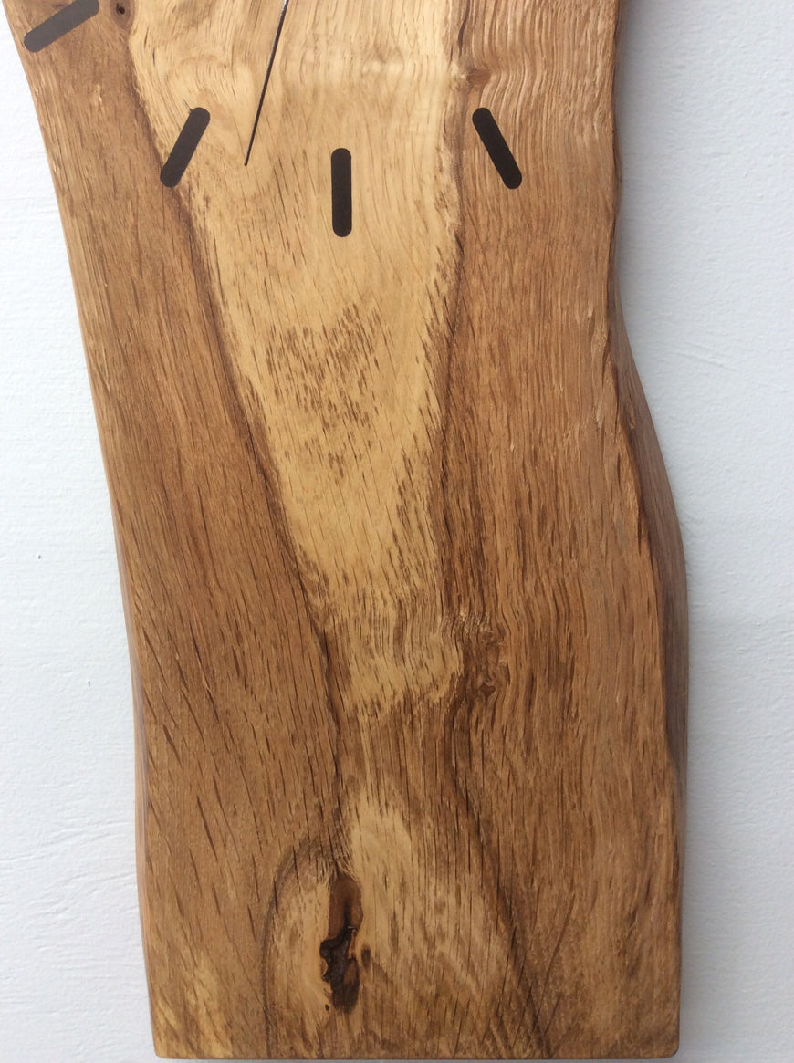 Live Edge English Oak Wall Clock