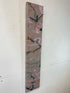 Grey Pink and Black Rectangular Abstract Resin Wall Clock