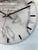 33cm Grey White and Black Abstract Modern Resin Wall Clock