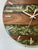 28cm Black Walnut and Antique Gold Resin Wall Clock