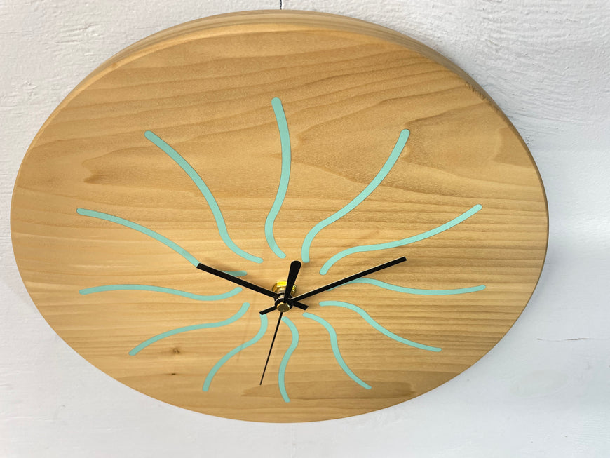 Wood Wall Clock, Wooden Wall Clock, Bespoke Clock.