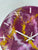 33cm Purple Abstract Modern Resin Wall Clock