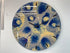 50cm Large Navy Blue and Grey Abstract Modern Resin Wall Clock