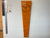 70cm Long Narrow Burnt Orange Ivory and Black Abstract Resin Wall Clock