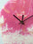 Pink Resin Tear Drop Wall Clock 