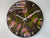 33cm Pink and Green Abstract Modern Resin Wall Clock