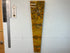 70cm Long Narrow Brown Burnt Orange and Ivory Abstract Resin Wall Clock
