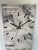 70cm Long Narrow Grey White and Black Abstract Resin Wall Clock