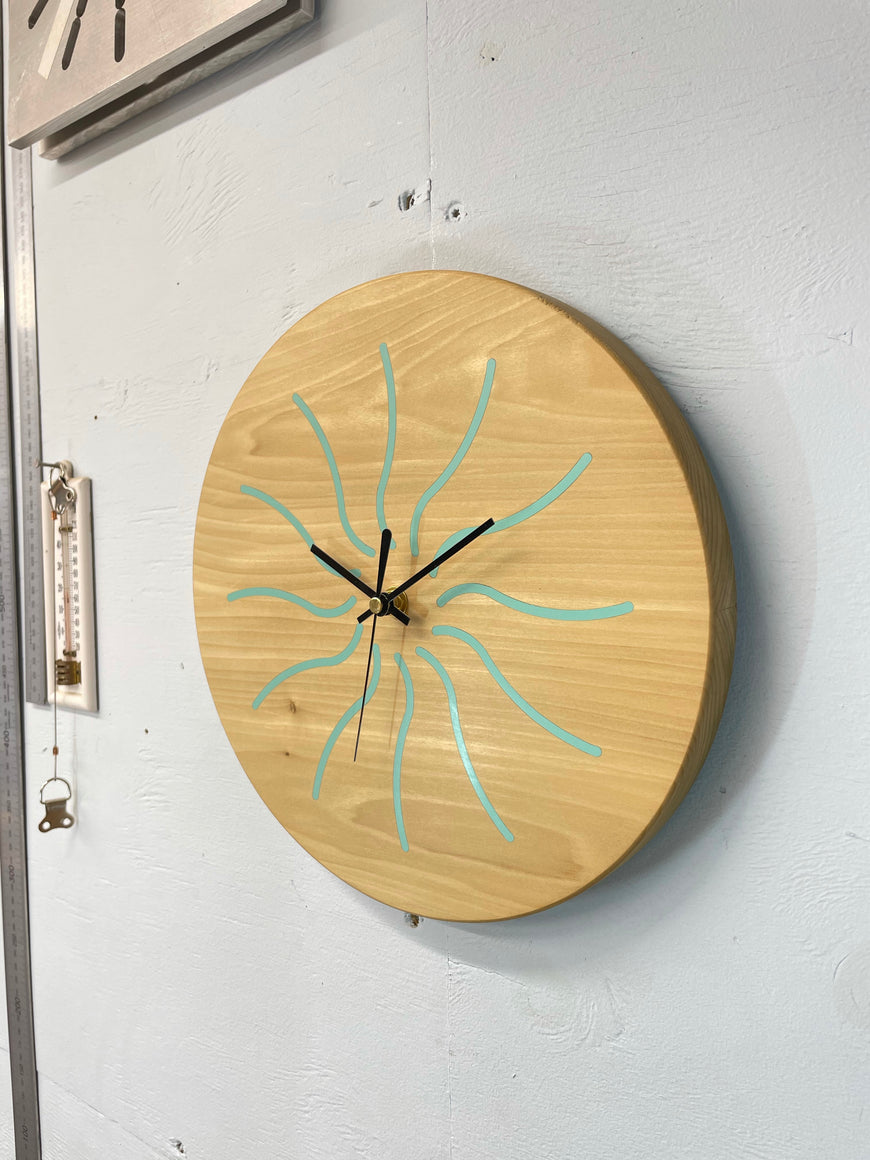 Wood Wall Clock, Wooden Wall Clock, Bespoke Clock.