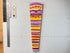 70cm Narrow slim colourful Abstract Resin Wall Clock, Long Modern Wall Clock