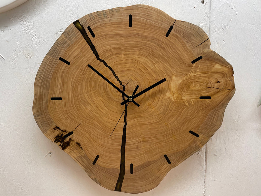 End Grain Wooden Wall Clock