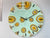 50cm Large Mint Green and Gold Abstract Modern Resin Wall Clock