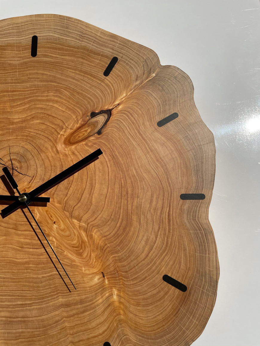 End Grain Wooden Wall Clock