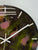 33cm Pink and Green Abstract Modern Resin Wall Clock