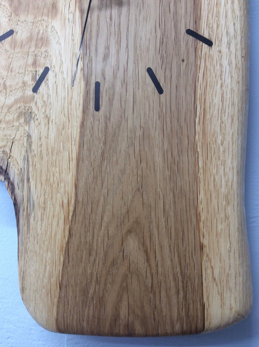 Live Edge English Oak Wall Clock