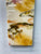 70cm Long Narrow Ivory and Brown Abstract Resin Wall Clock
