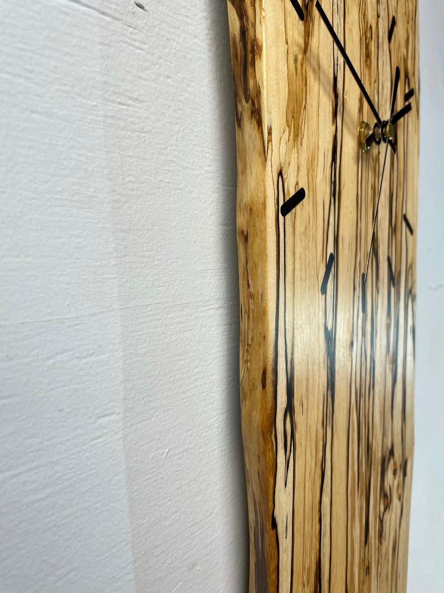 Spalted Birch Wooden Wall Clock