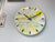33cm Green & Yellow Resin Wall Clock