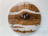 Black Walnut and Grey Resin Wall Clock