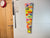 70cm Narrow slim colourful Abstract Resin Wall Clock, Long Modern Wall Clock