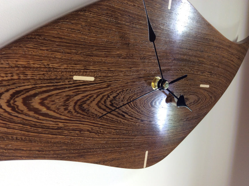 Panga Panga Wood Bespoke Wall Clock