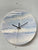 Pale Blue Resin Wall Clock