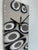 Narrow Grey Black & White Rectangular Abstract Resin Wall Clock