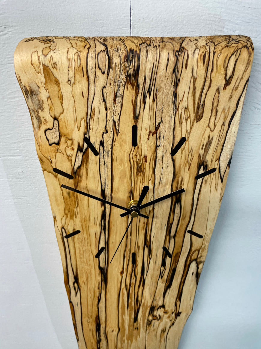 Spalted Birch Wooden Wall Clock