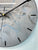 Metallic Silver Blue and Black Abstract Modern Resin Wall Clock