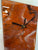 Long Copper Black and Grey Abstract Resin Wall Clock