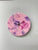 Pink And Purple Resin Wall Clock
