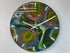 33cm Dark Green Copper and Moss Green Abstract Modern Resin Wall Clock