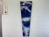 Narrow Navy and Baby Blue Grey and White Abstract Resin Wall Clock