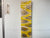 Yellow and Silver Abstract Resin Wall Clock
