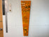 70cm Long Narrow Burnt Orange Ivory Green and Black Abstract Resin Wall Clock